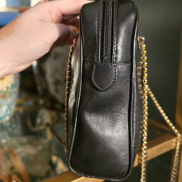 Vintage Paloma Picasso Leather Handbag with Gold Chain - Picture 5 of 11